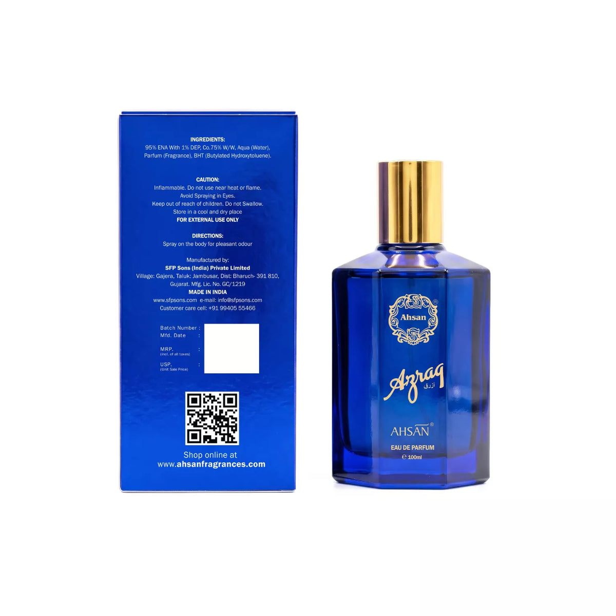 100ML AHSAN AZRAQ EDP